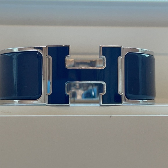RARE Hermès Enamel Wide Clic Clac H Bracelet - Picture 12 of 14